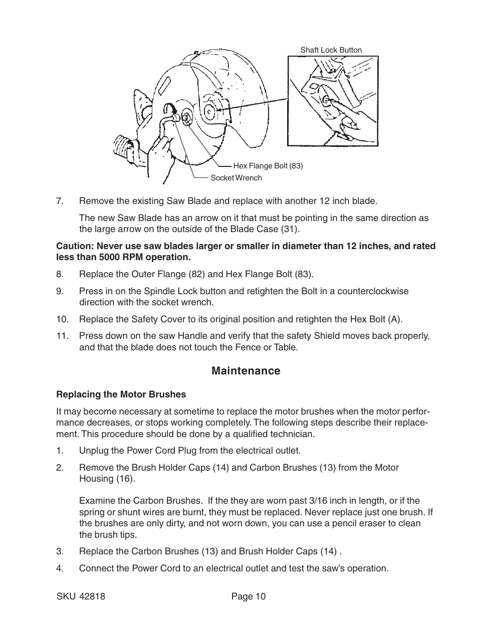 Harbor Freight Tools 42818 User Manual | Page 10 / 15