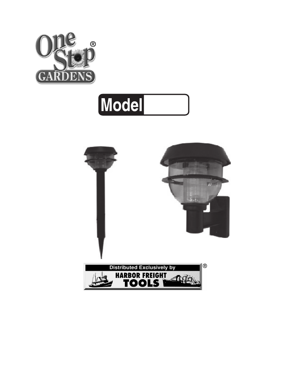 Harbor Freight Tools SOLAR LIGHT WITH WALL MOUNT AND STAKE 90729 User Manual | 7 pages