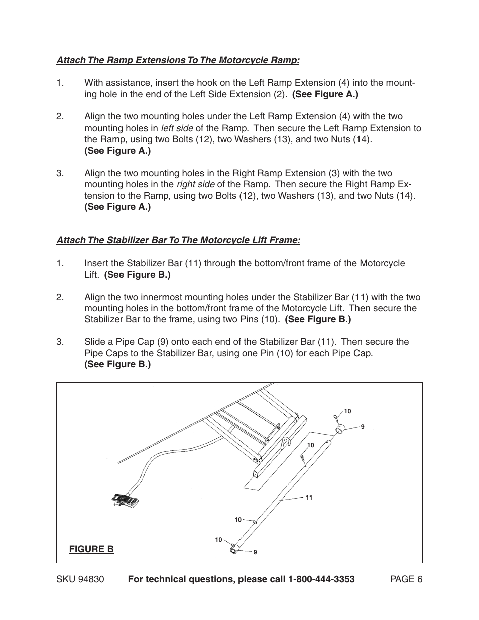 Harbor Freight Tools 94830 User Manual | Page 6 / 9