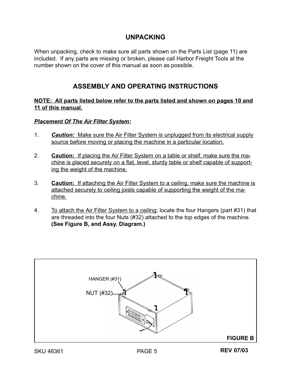 Harbor Freight Tools 46361 User Manual | Page 5 / 11