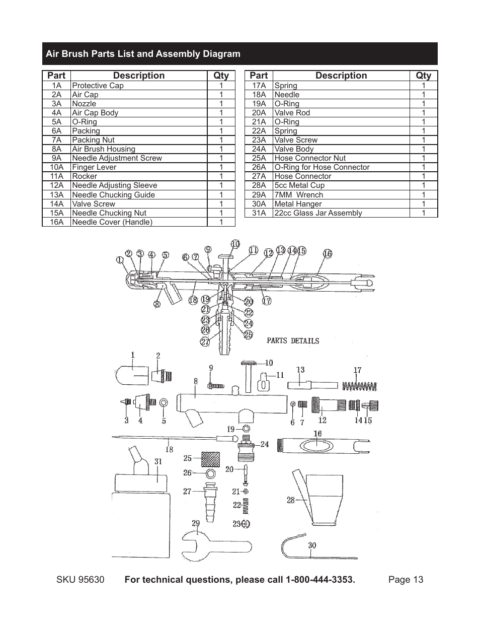 Harbor Freight Tools 95630 User Manual | Page 13 / 14