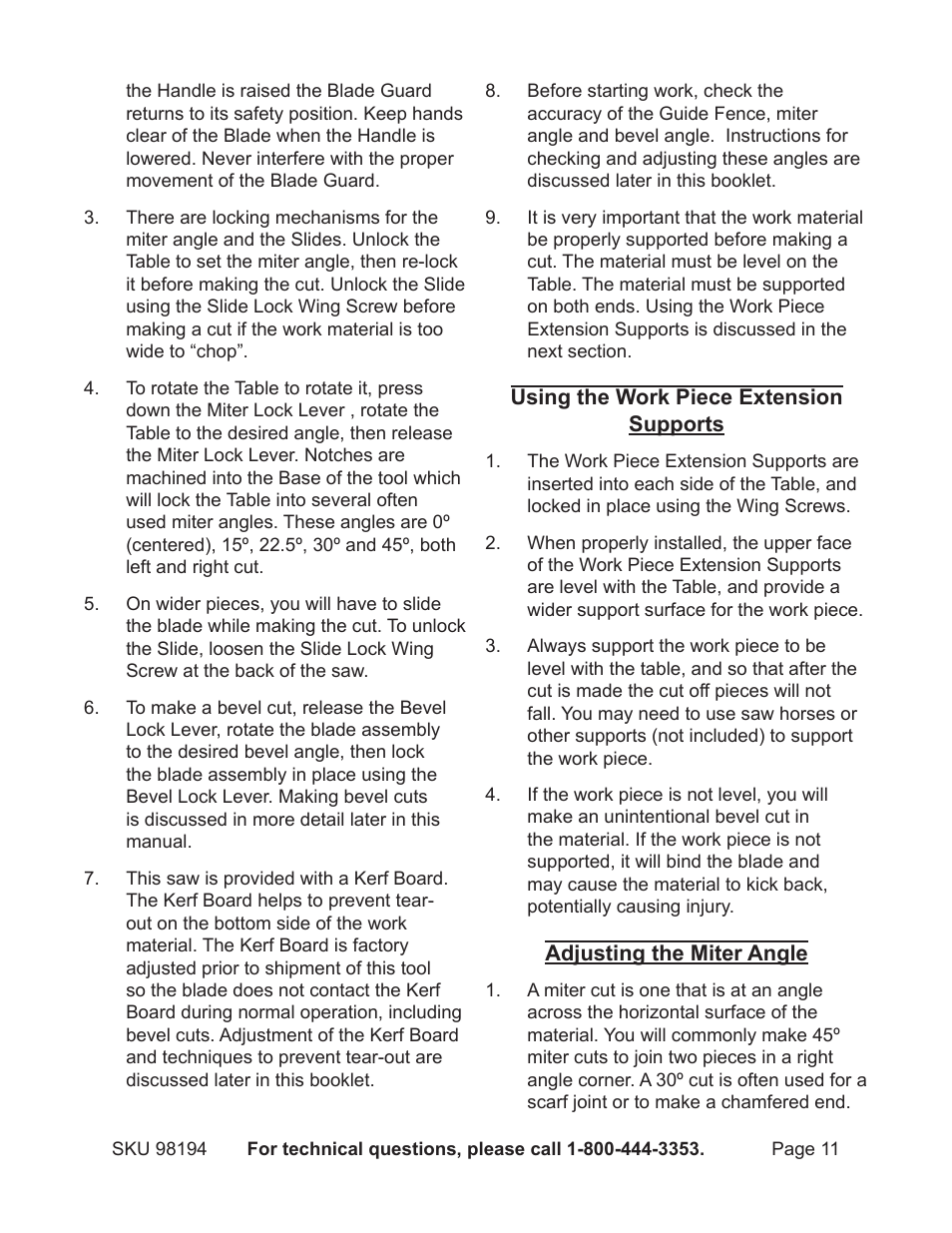 Harbor Freight Tools 98194 User Manual | Page 11 / 24