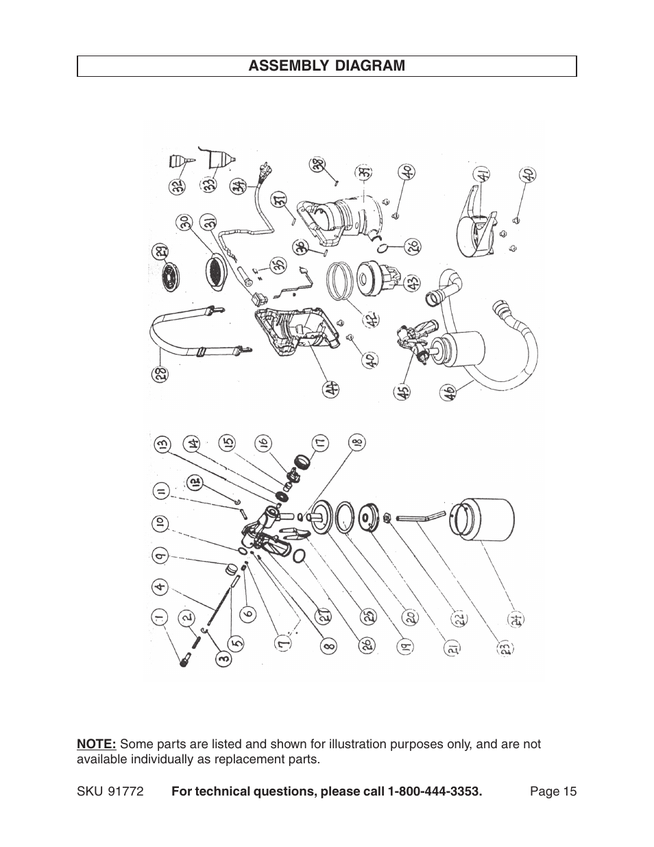 Harbor Freight Tools 91772 User Manual | Page 15 / 15