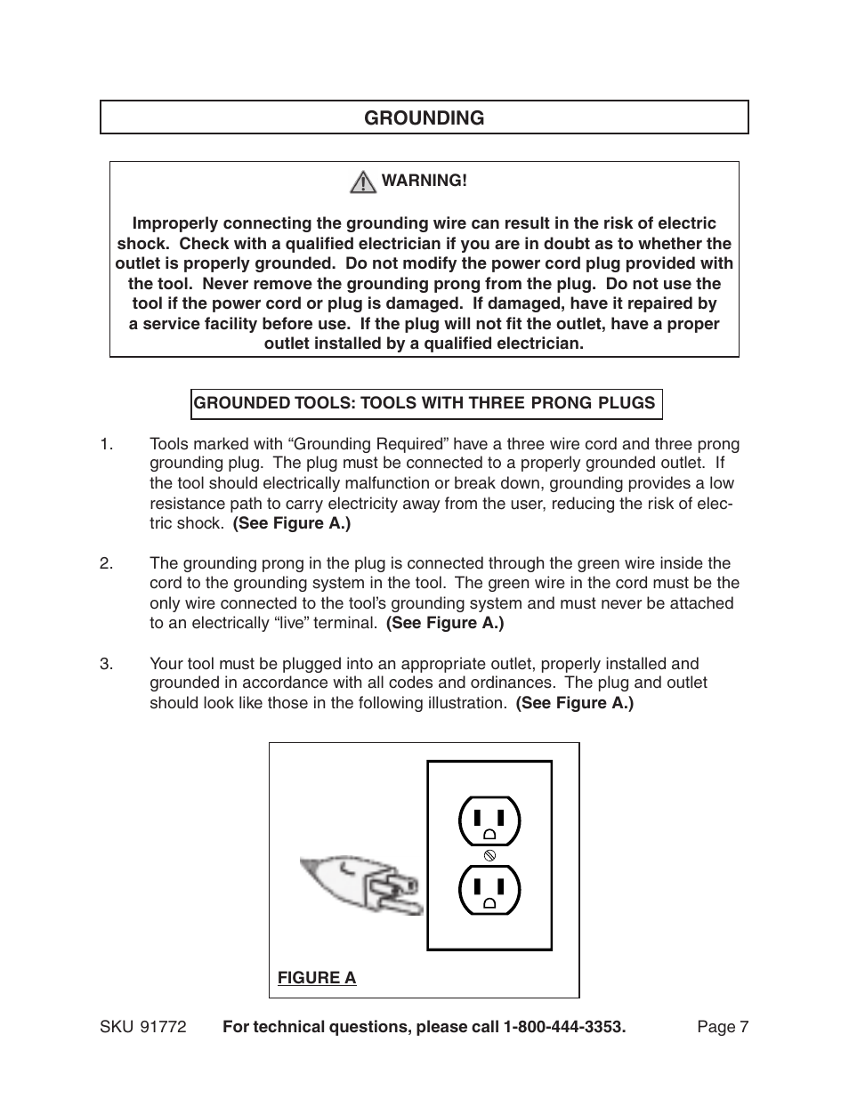 Harbor Freight Tools 91772 User Manual | Page 7 / 15