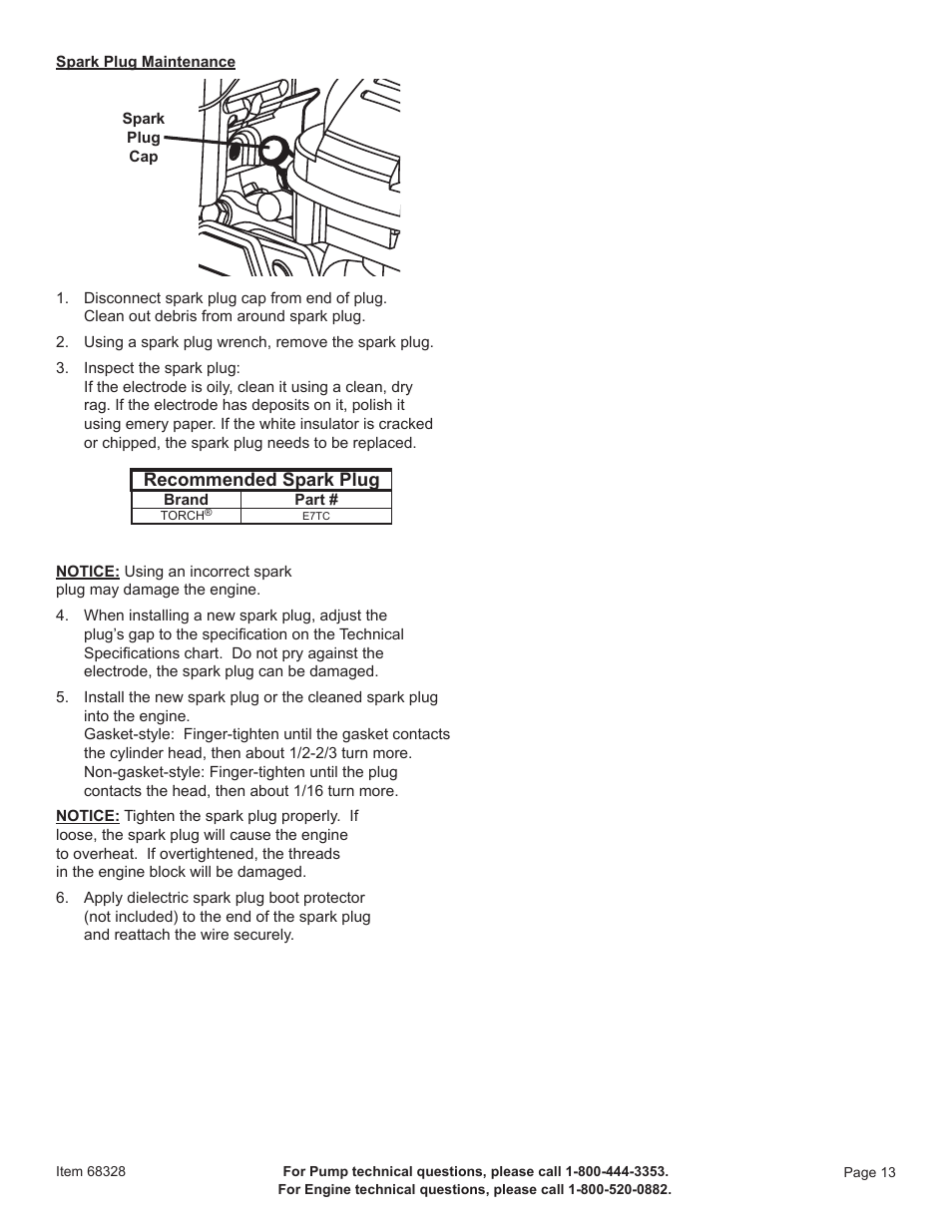 Harbor Freight Tools Pacific Hydrostar 1-1/2" Gasoline Powered Clear Water Pump 68328 User Manual | Page 15 / 24