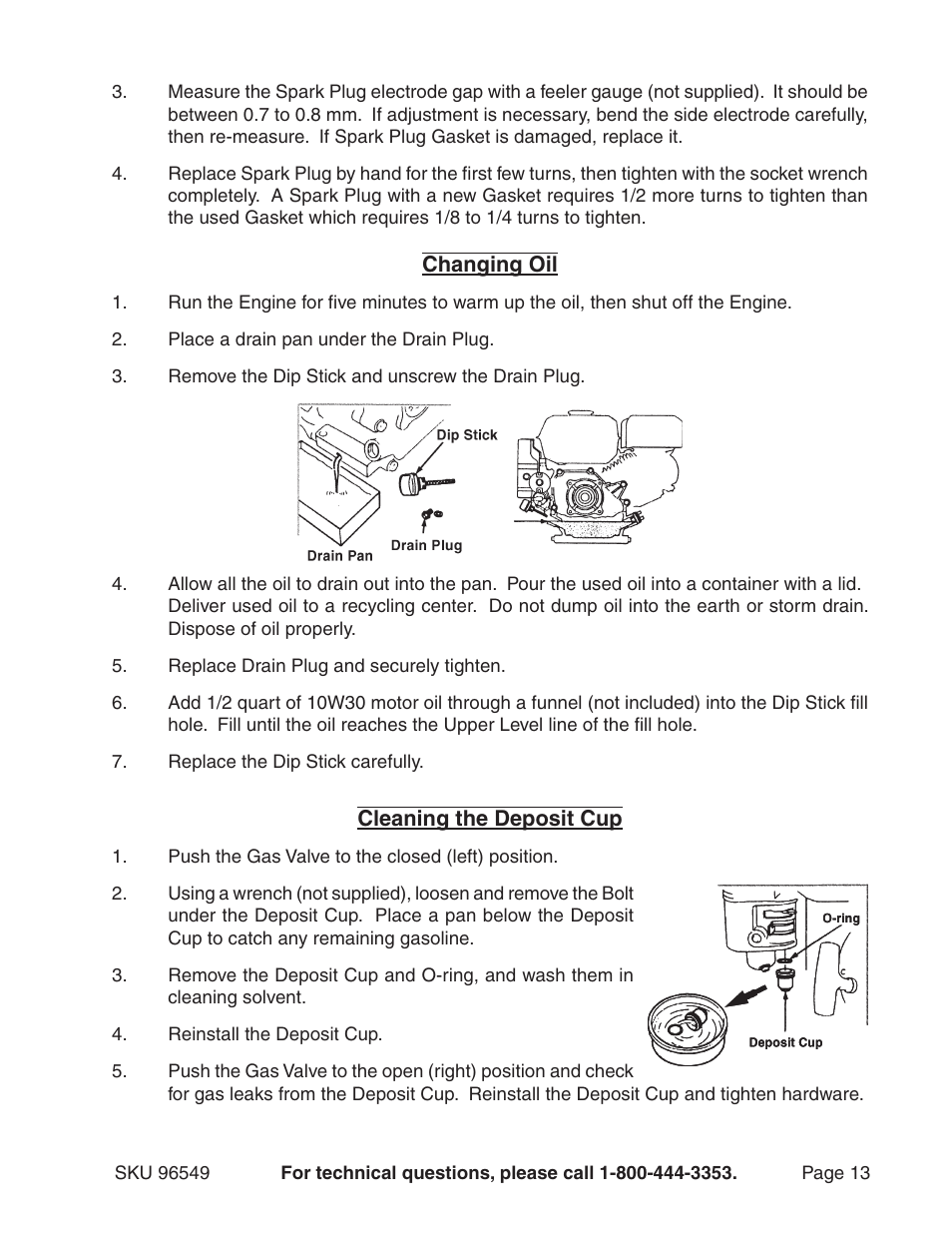 Harbor Freight Tools 96549 User Manual | Page 13 / 31