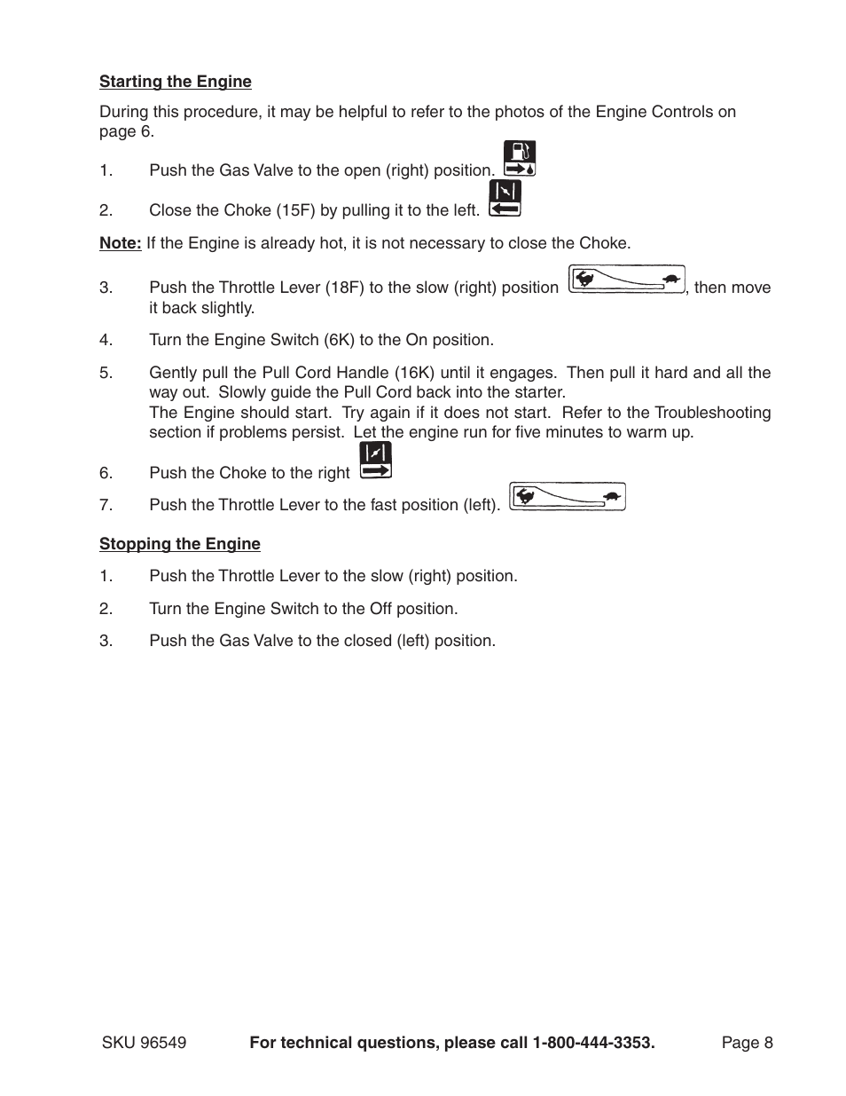 Harbor Freight Tools 96549 User Manual | Page 8 / 31