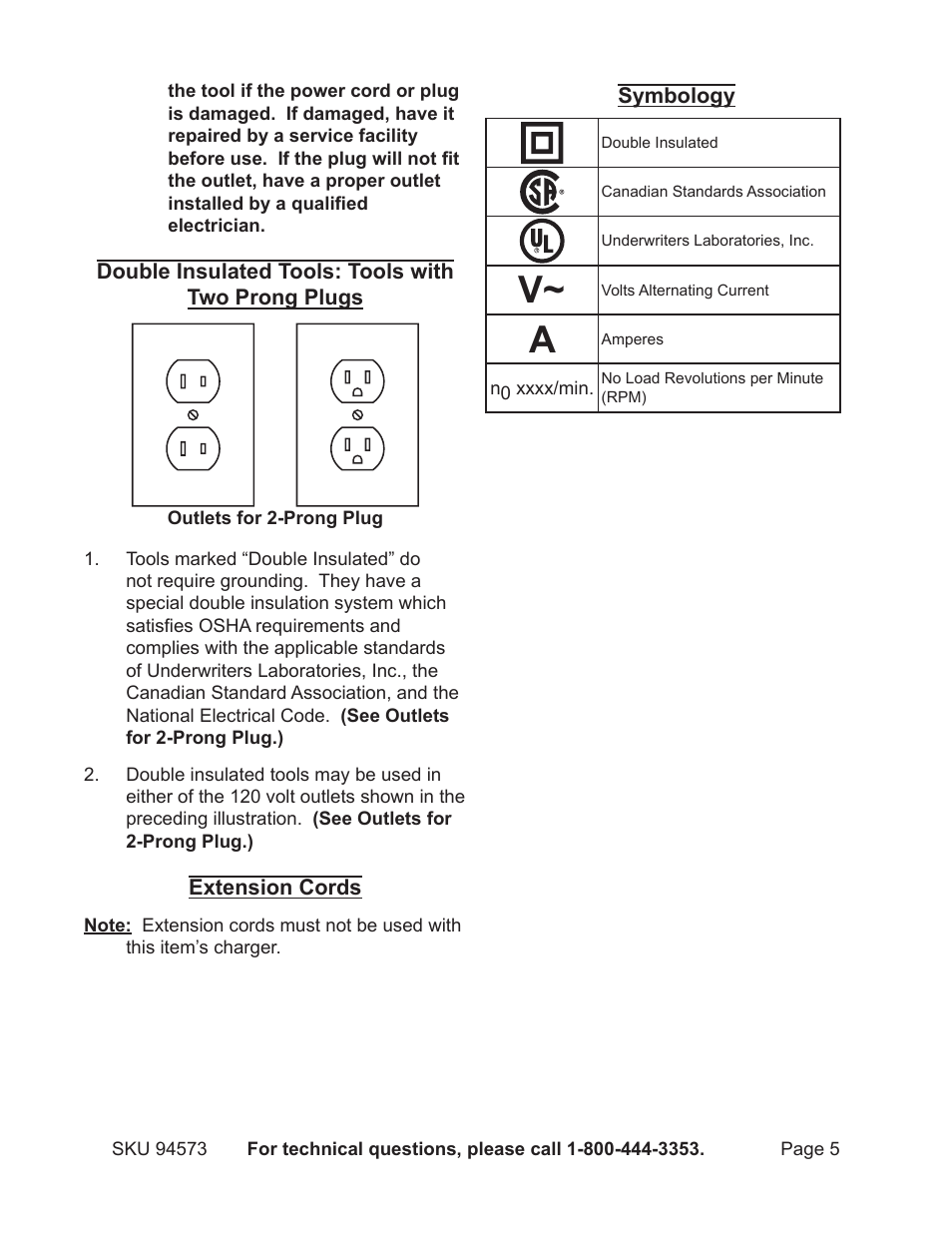 Harbor Freight Tools BACKPACK SPRAYER 94573 User Manual | Page 5 / 11