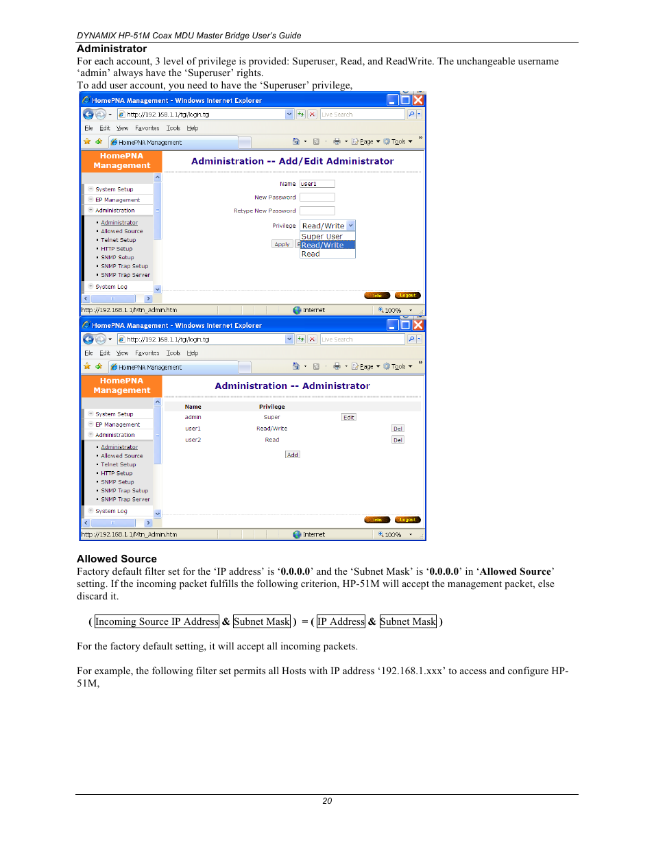 Home Dynamix HP-51M User Manual | Page 26 / 49