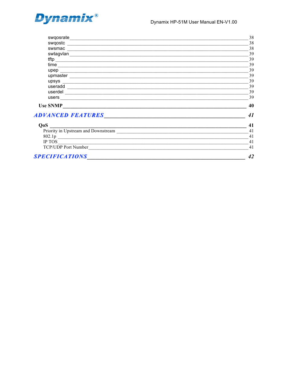 Home Dynamix HP-51M User Manual | Page 5 / 49