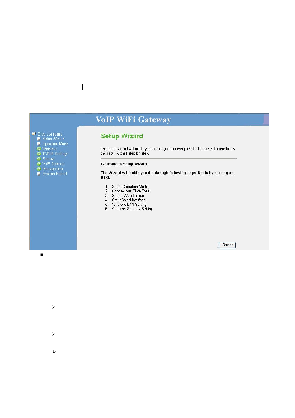 Setup wizard, Operation mode | Home Dynamix DW 3512 User Manual | Page 16 / 66