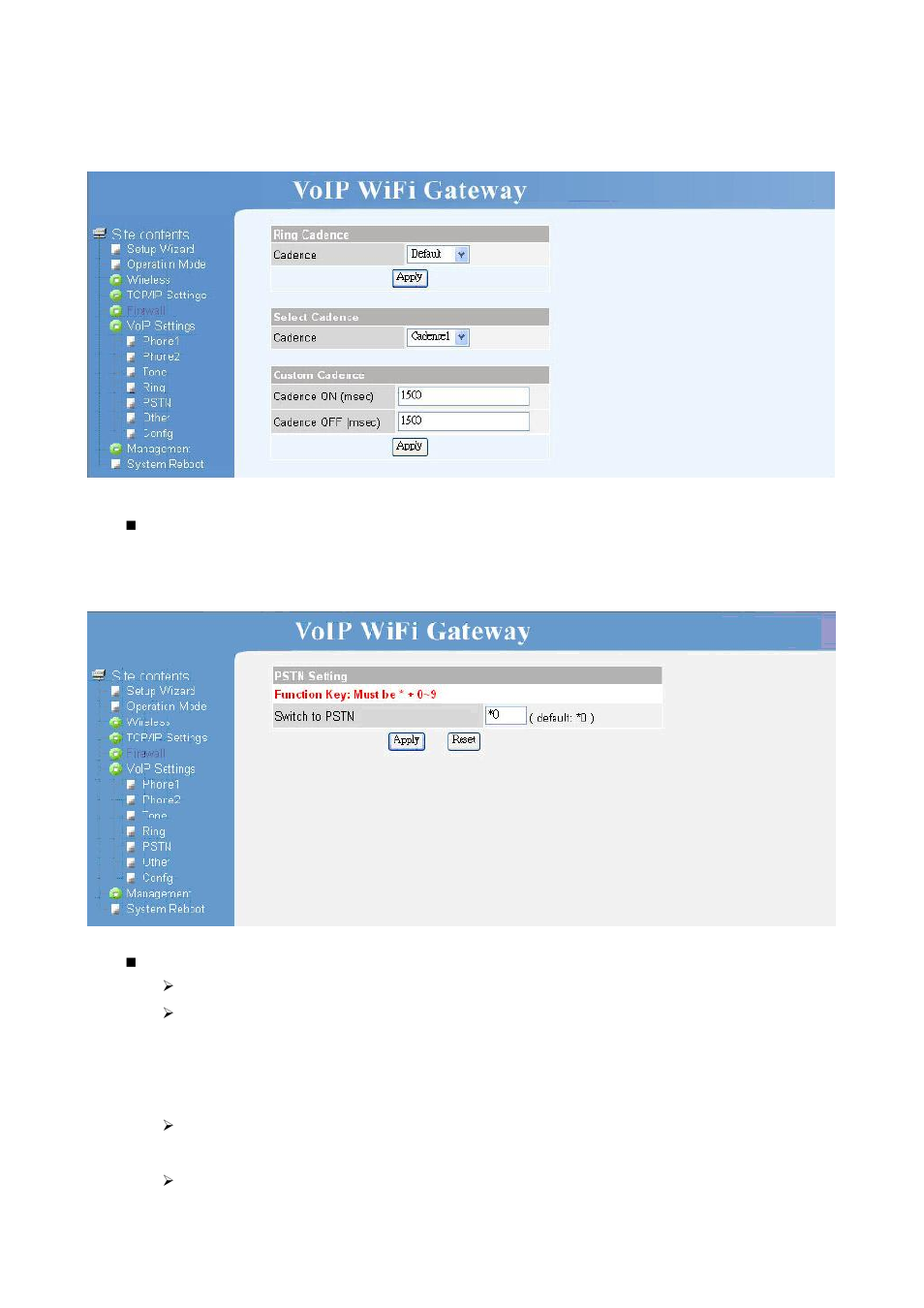 Pstn, Other | Home Dynamix DW 3512 User Manual | Page 47 / 66