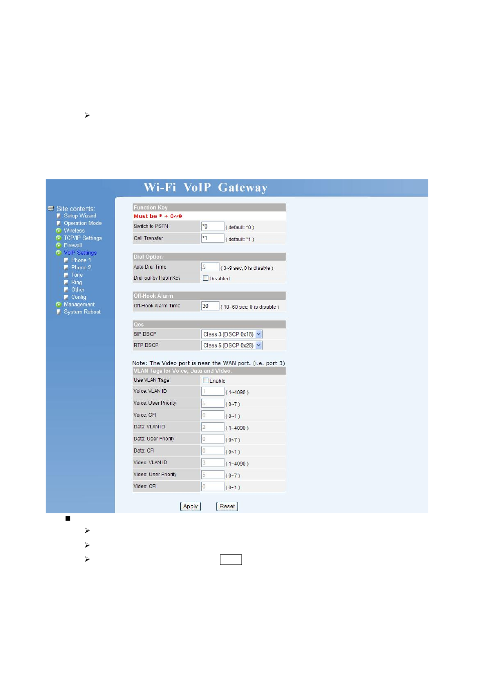 Config | Home Dynamix DW 3512 User Manual | Page 48 / 66