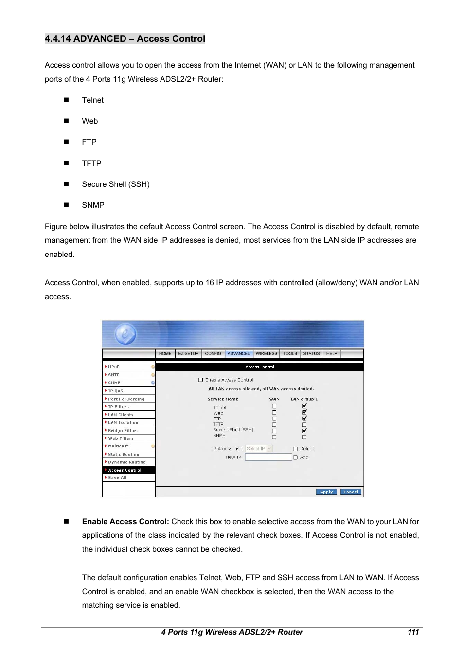 14 advanced – access control | Home Dynamix ANEXX A User Manual | Page 118 / 184