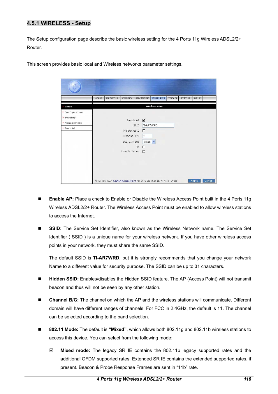 1 wireless - setup | Home Dynamix ANEXX A User Manual | Page 123 / 184