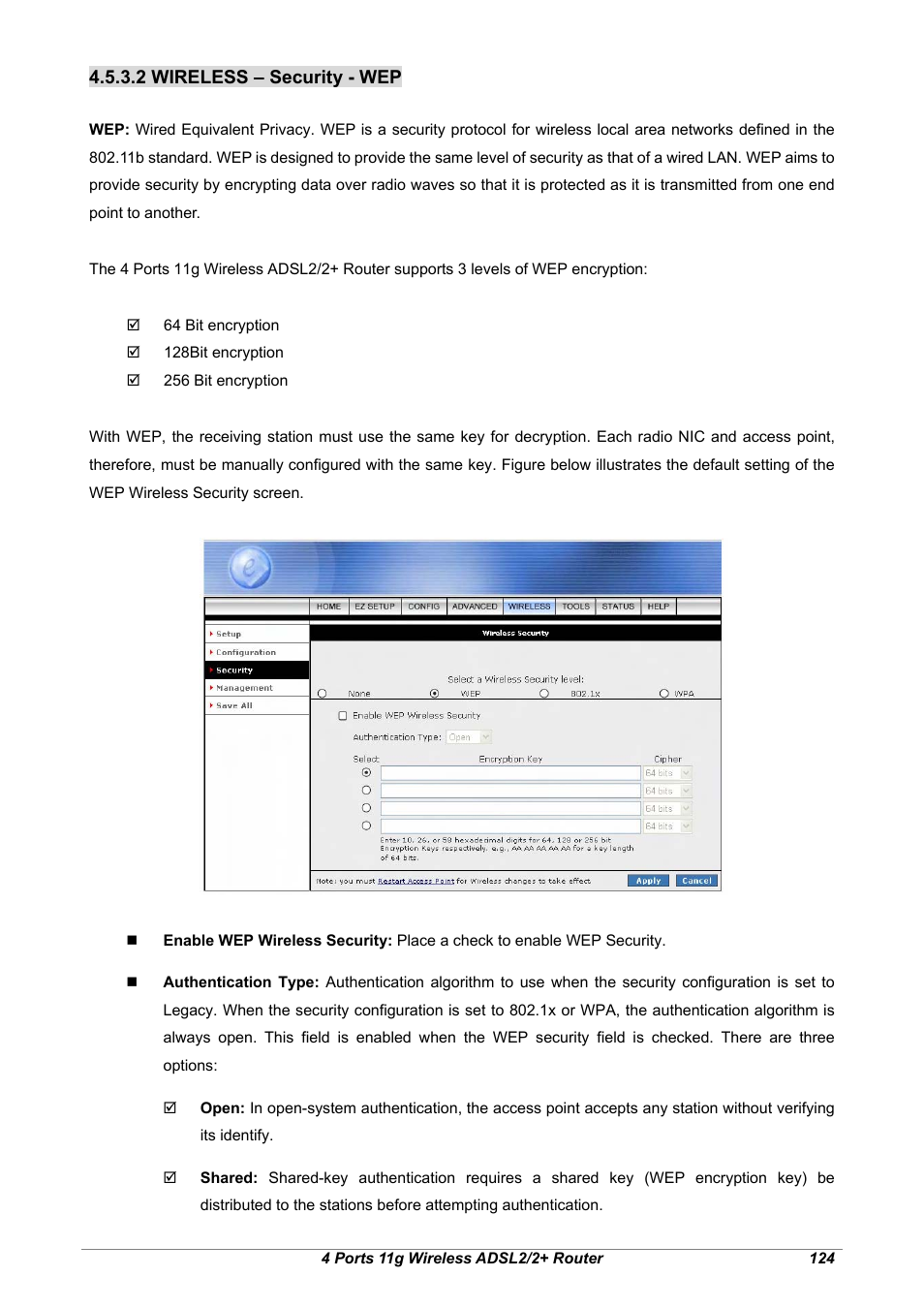 2 wireless – security - wep | Home Dynamix ANEXX A User Manual | Page 131 / 184