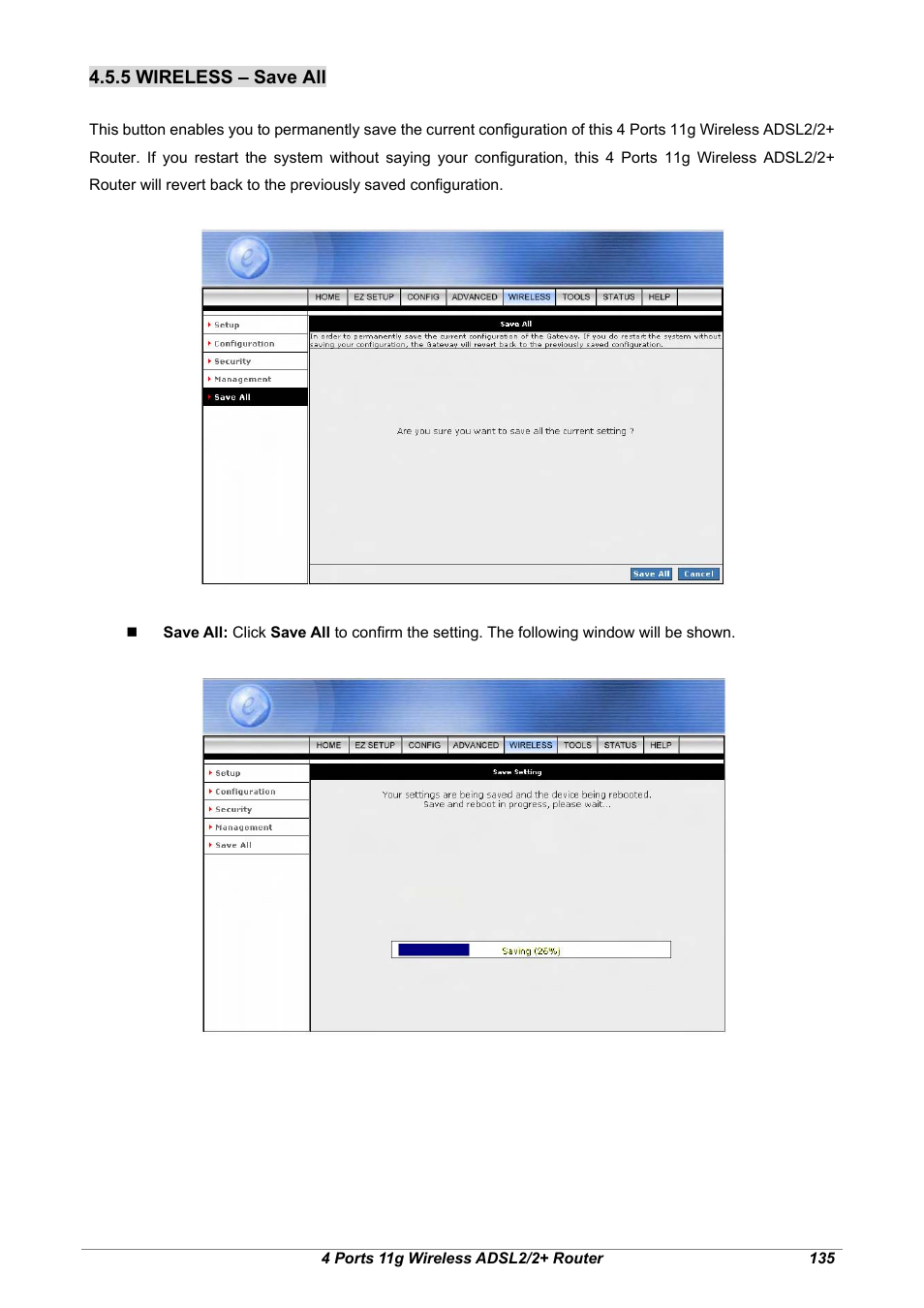 5 wireless – save all | Home Dynamix ANEXX A User Manual | Page 142 / 184