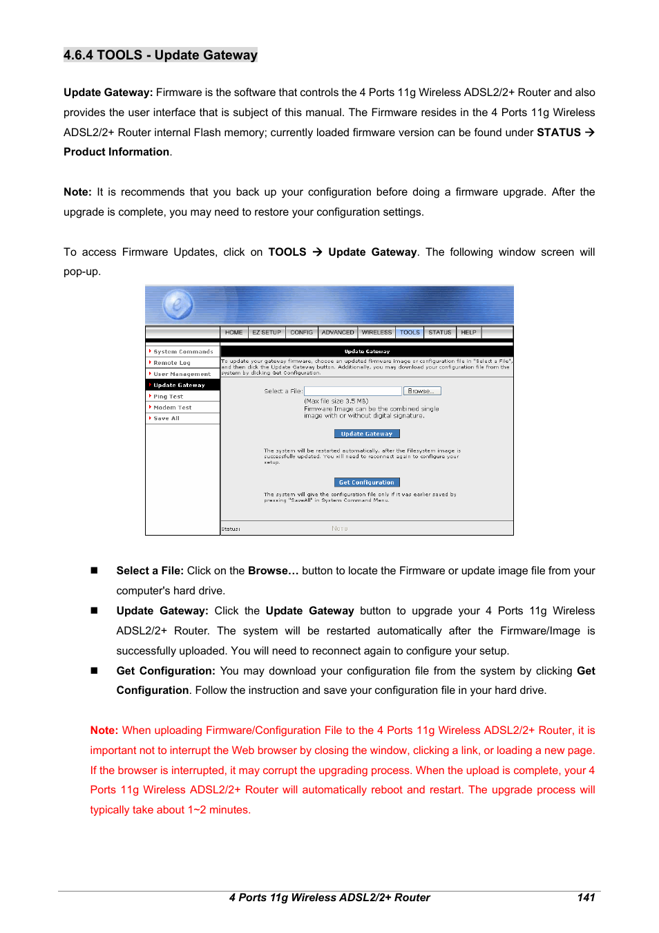 4 tools - update gateway | Home Dynamix ANEXX A User Manual | Page 148 / 184