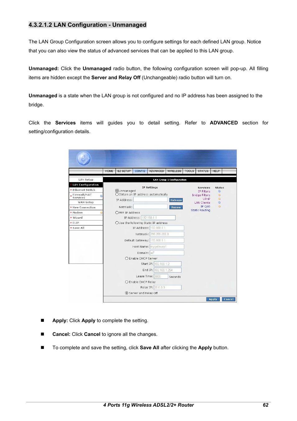 2 lan configuration - unmanaged | Home Dynamix ANEXX A User Manual | Page 69 / 184