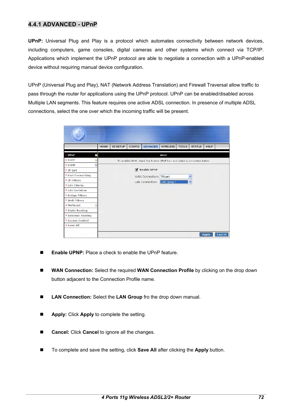 1 advanced - upnp | Home Dynamix ANEXX A User Manual | Page 79 / 184