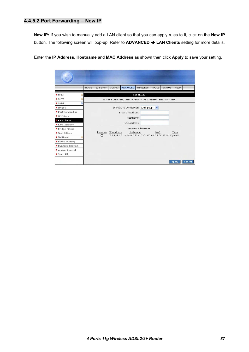 2 port forwarding – new ip | Home Dynamix ANEXX A User Manual | Page 94 / 184
