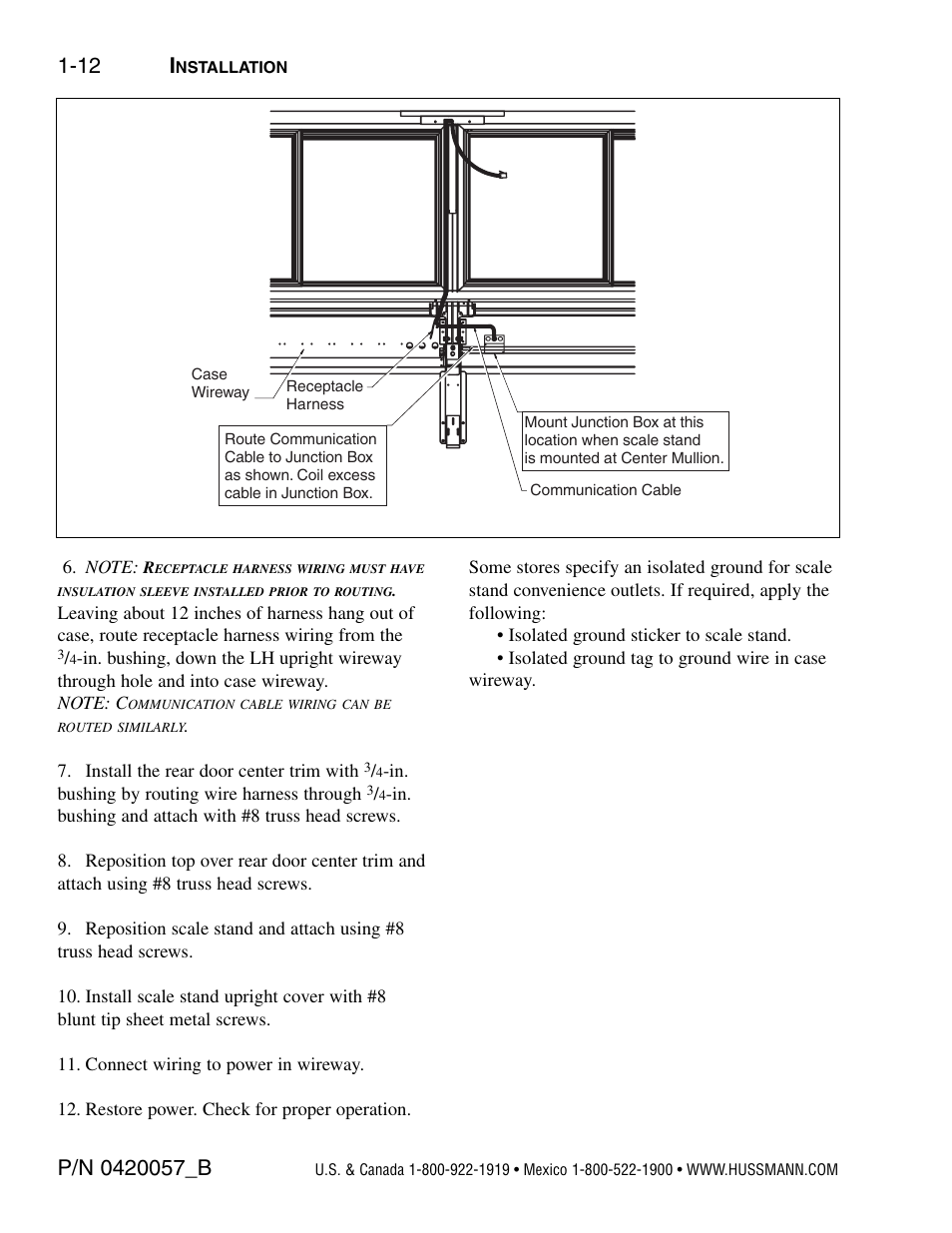 12 i | hussmann P/N 0420057_B User Manual | Page 18 / 46