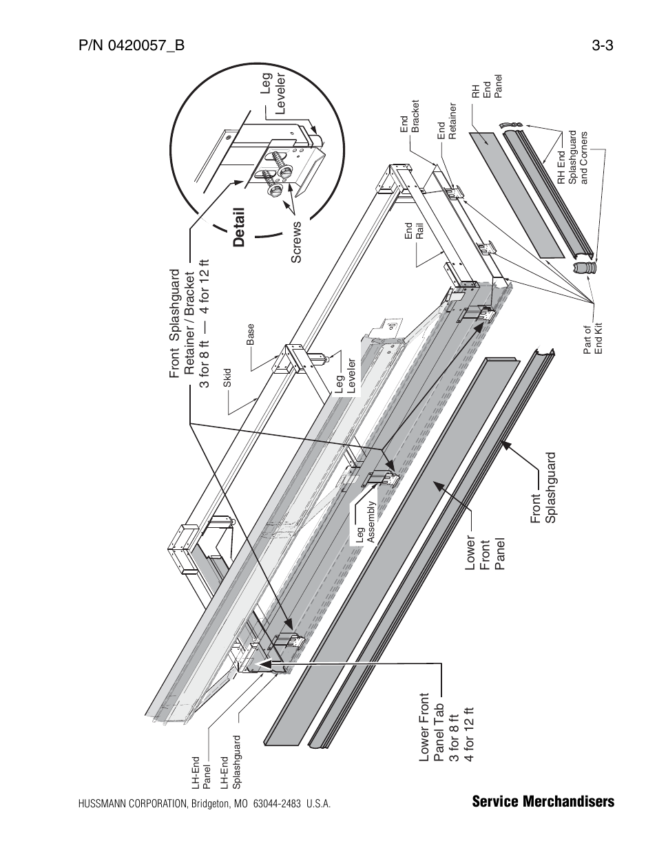 Detail | hussmann P/N 0420057_B User Manual | Page 25 / 46