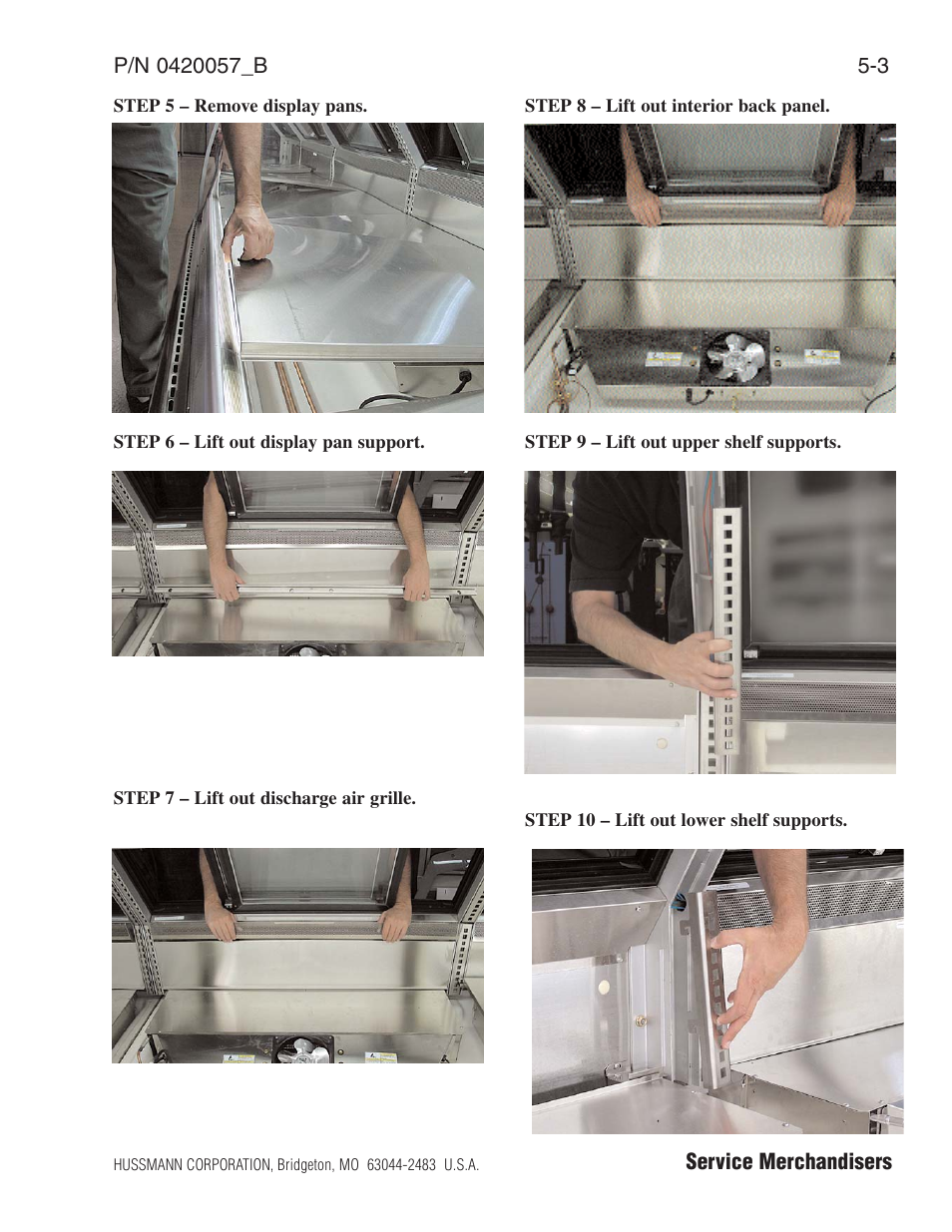 hussmann P/N 0420057_B User Manual | Page 33 / 46