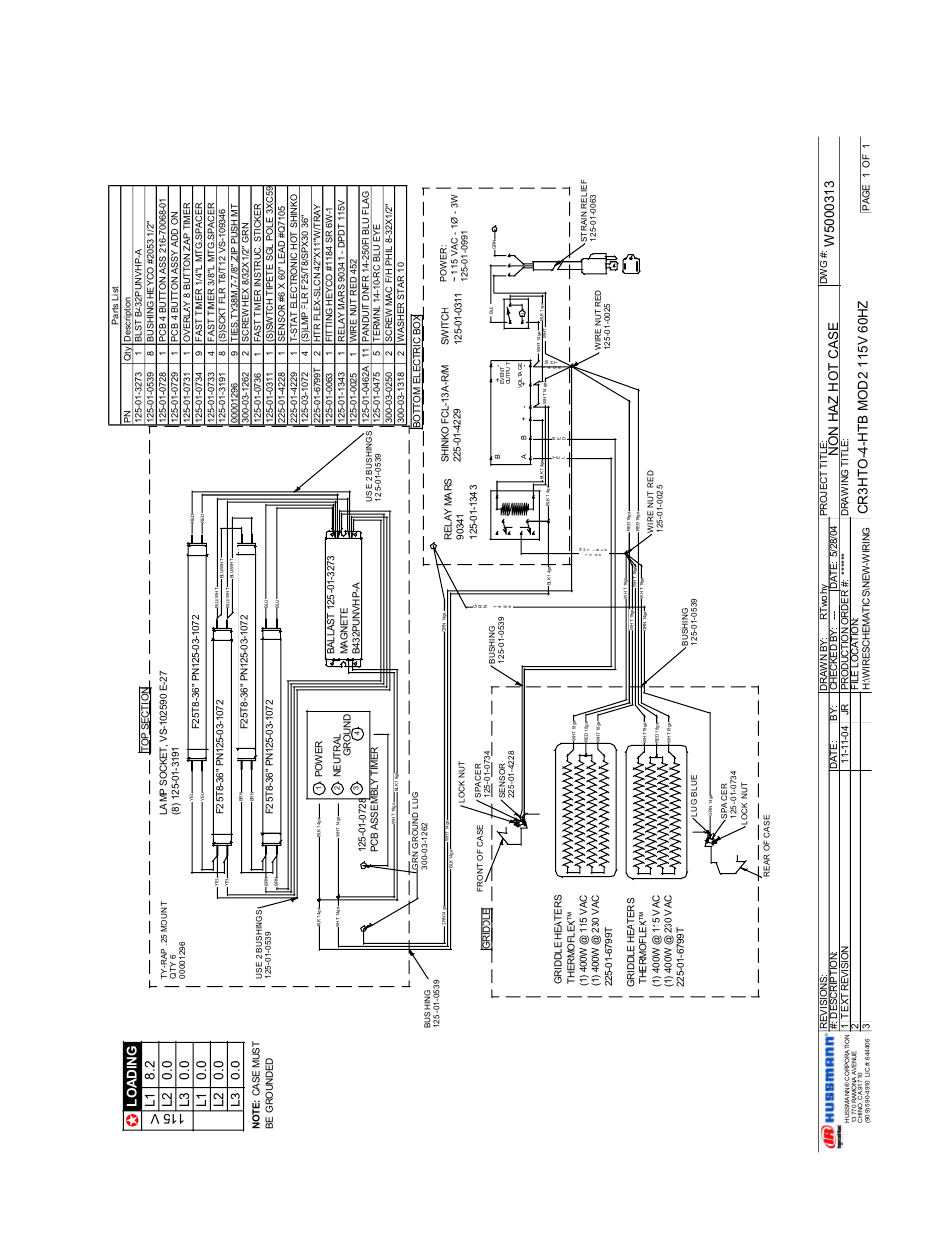 Rev.1104 | hussmann CR3HTO-HTB User Manual | Page 11 / 18