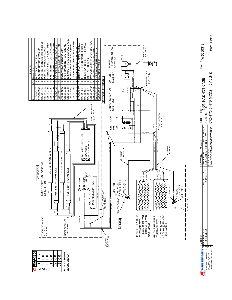 Rev.1104 | hussmann CR3HTO-HTB User Manual | Page 13 / 18