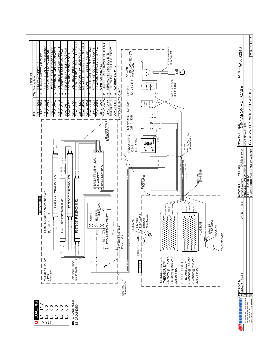 Rev.1104 | hussmann CR3HTO-HTB User Manual | Page 15 / 18