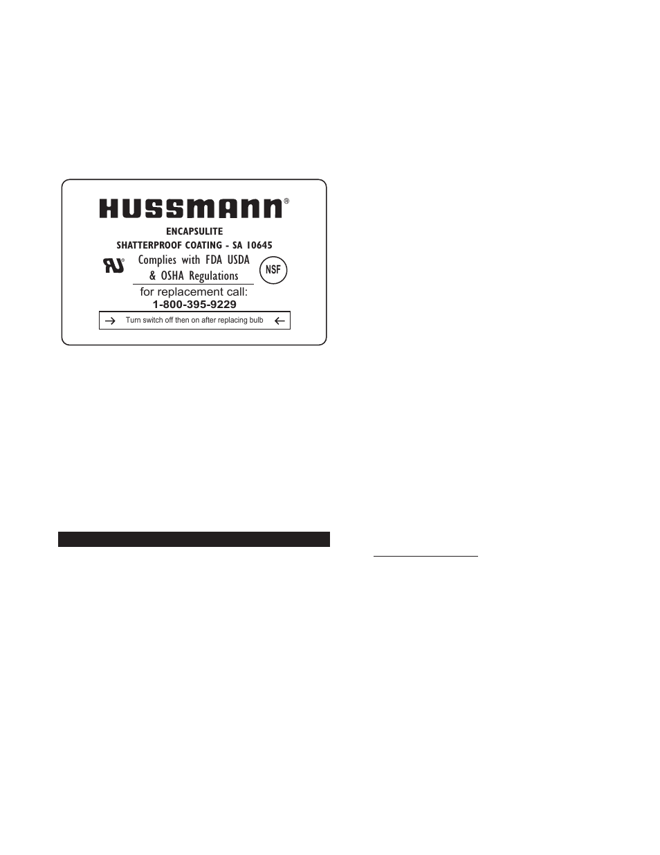 hussmann CR3HTO-HTB User Manual | Page 7 / 18