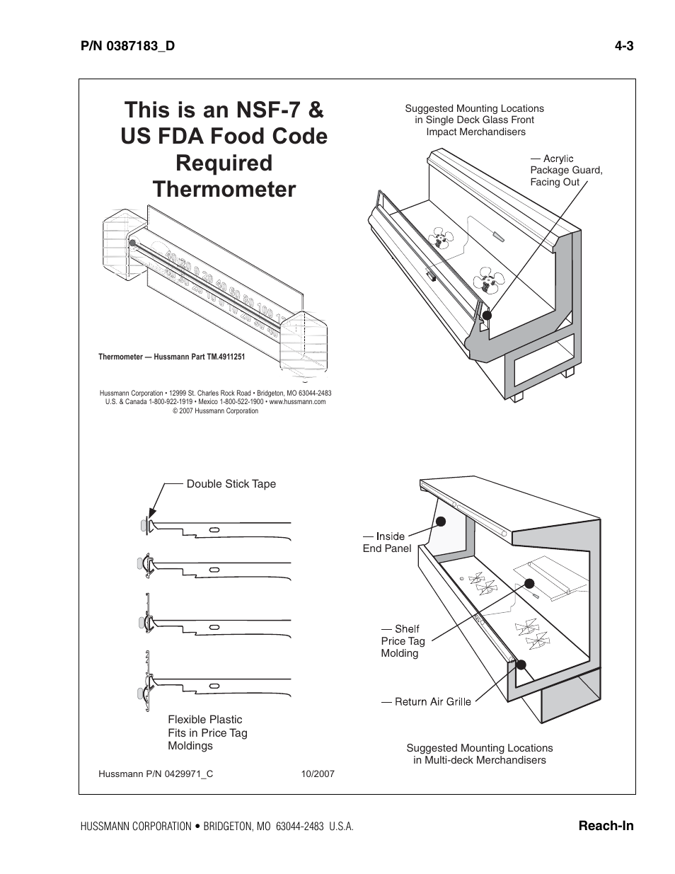 hussmann P/N 0387183_D User Manual | Page 25 / 40