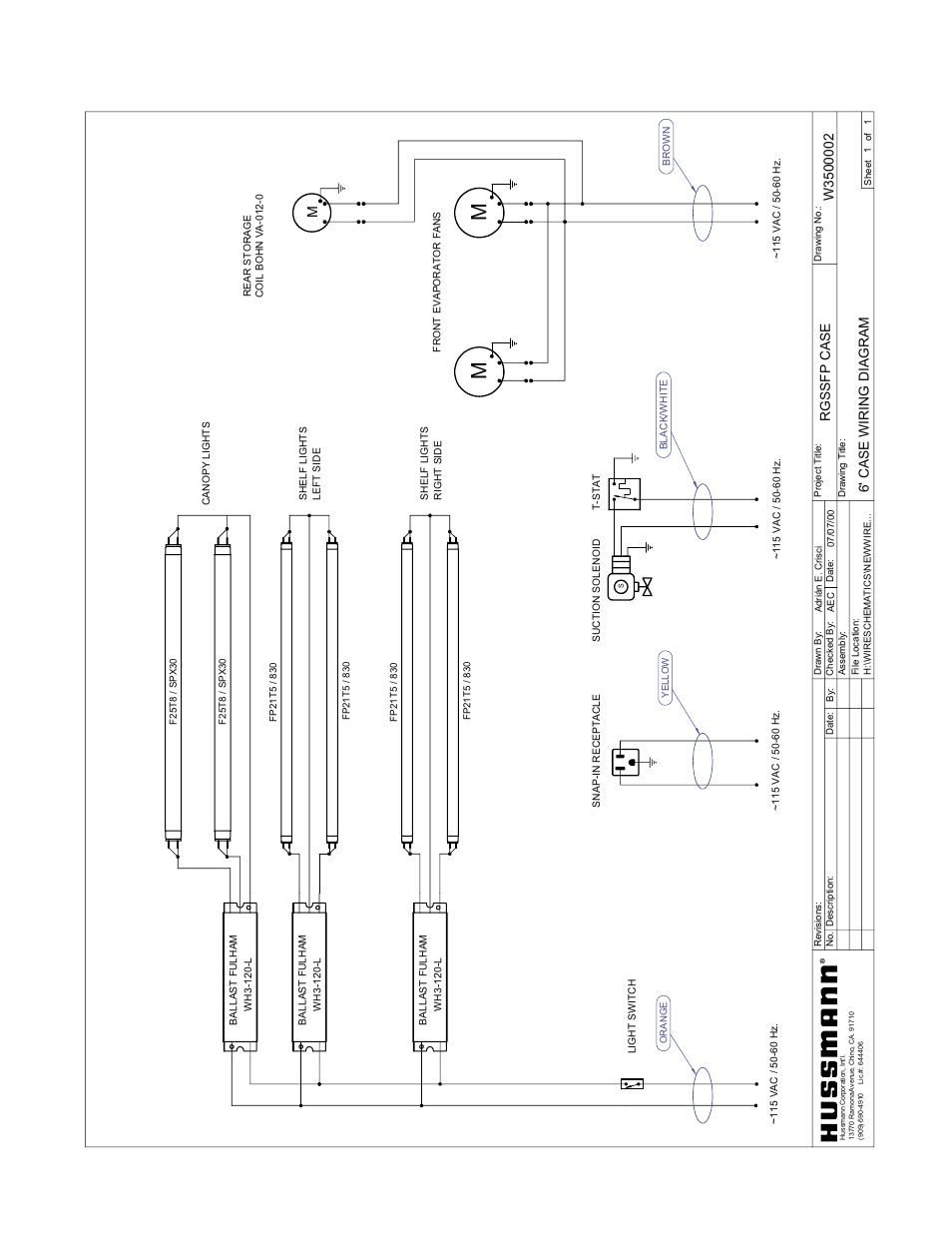 Rev.0008 | hussmann RGSSFP User Manual | Page 11 / 18