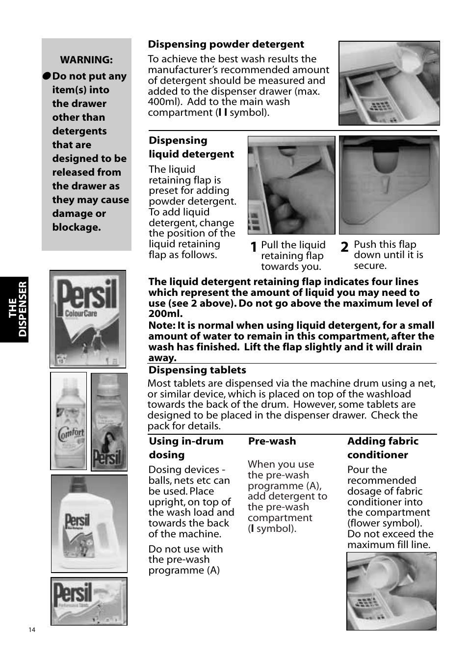 Hotpoint Aquarius Range WMS39 User Manual | Page 14 / 24