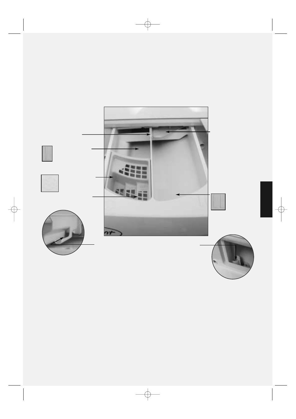 The dispenser, Choose a suitable detergent | Hotpoint WMA30 User Manual | Page 13 / 24