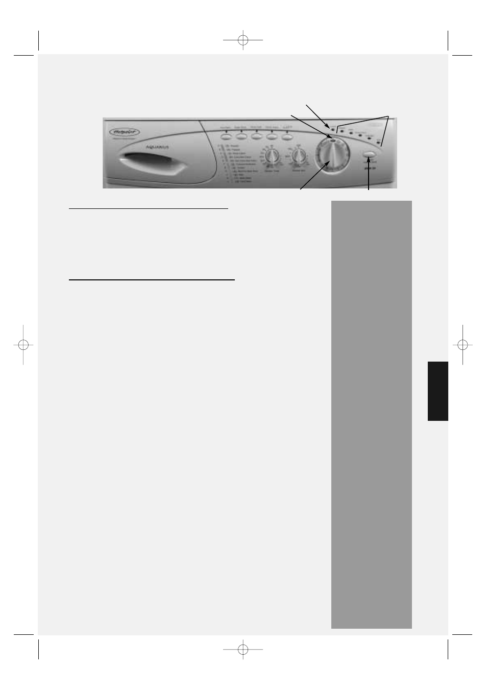 Wash programmes | Hotpoint WMA30 User Manual | Page 15 / 24