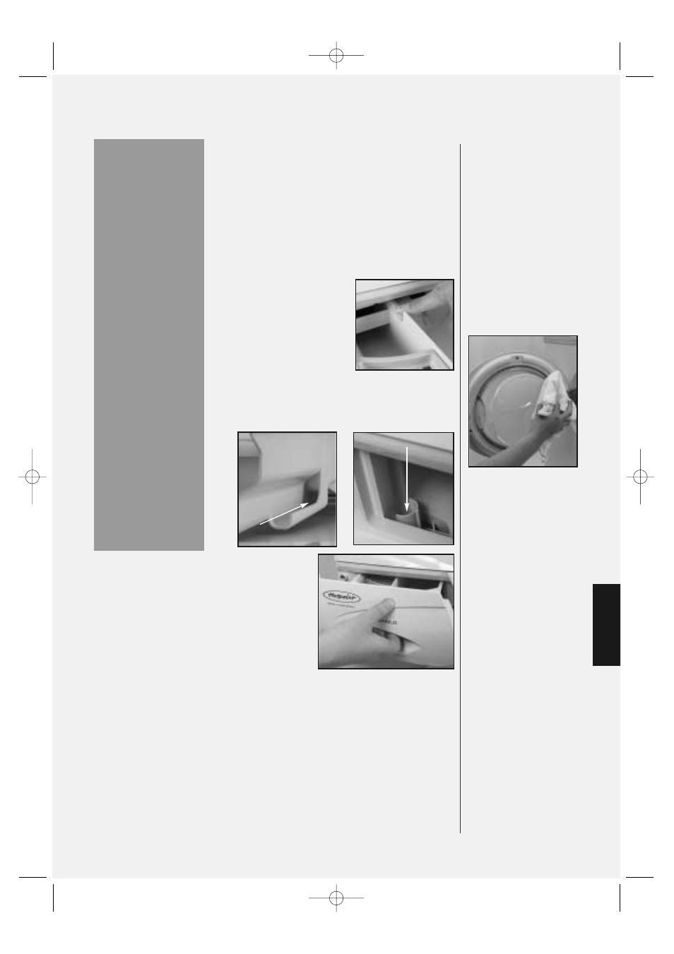 Cleaning and maintenance, Maintenance wash | Hotpoint WMA30 User Manual | Page 19 / 24