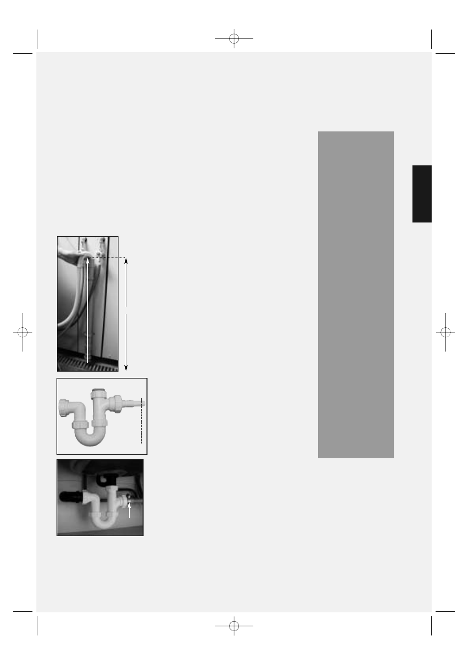 Connect the machine to a drainage system | Hotpoint WMA30 User Manual | Page 9 / 24