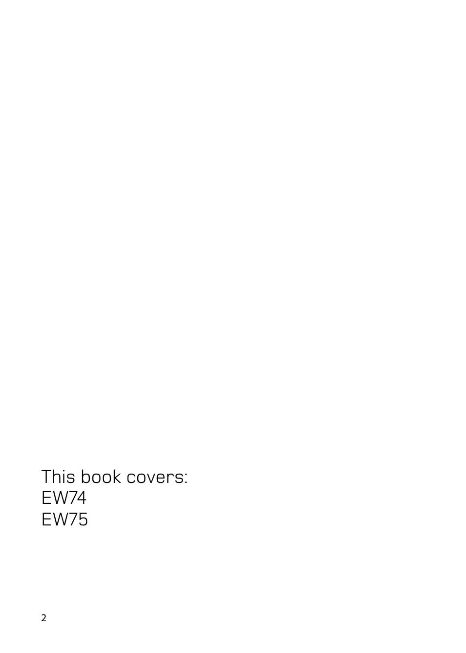 This book covers: ew74 ew75 | Hotpoint double oven cookers User Manual | Page 2 / 36