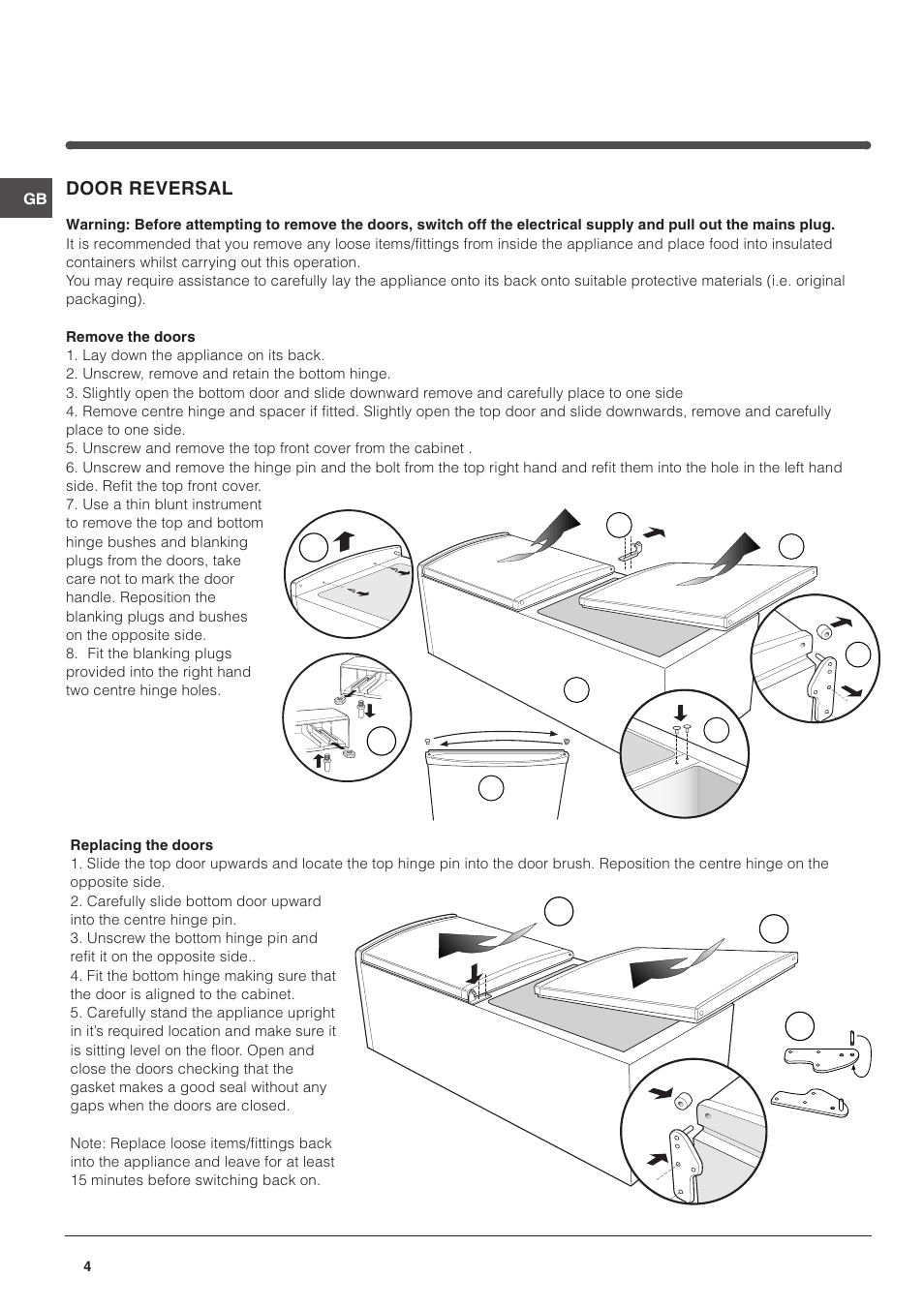 Hotpoint RFA52T User Manual | Page 4 / 12