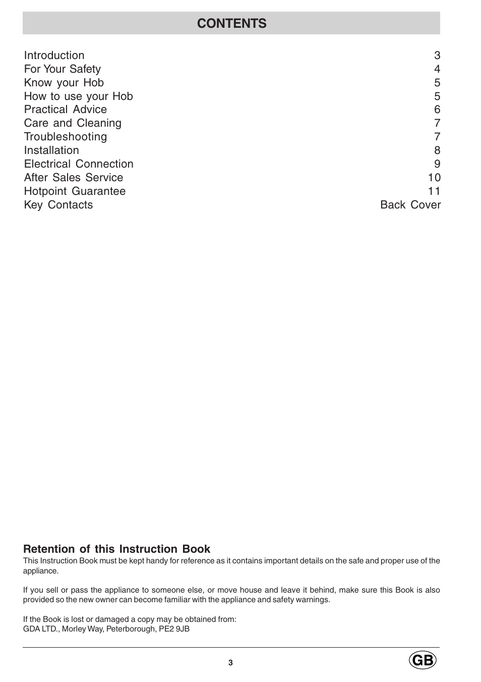 Hotpoint E6004 User Manual | Page 3 / 16