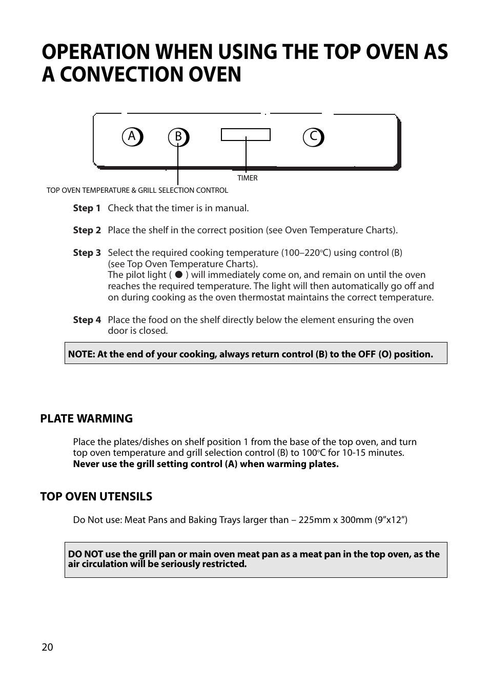 Hotpoint BU72 User Manual | Page 20 / 40
