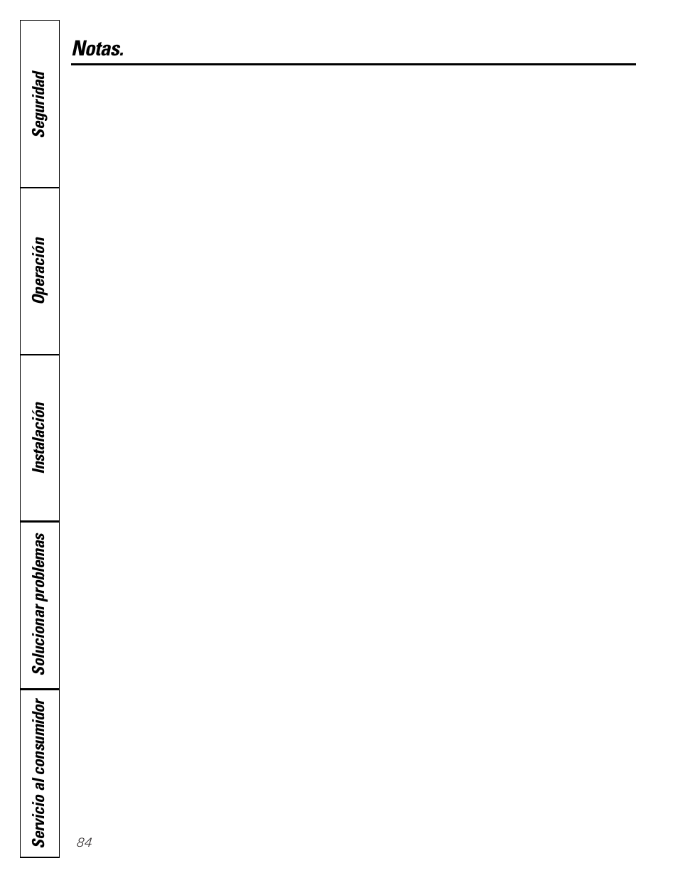 Notas | Hotpoint 22 User Manual | Page 84 / 88