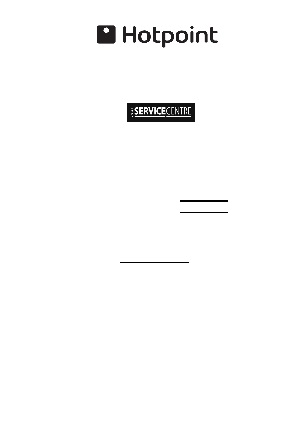 Key contacts, After sales service | Hotpoint GE760RX User Manual | Page 16 / 16
