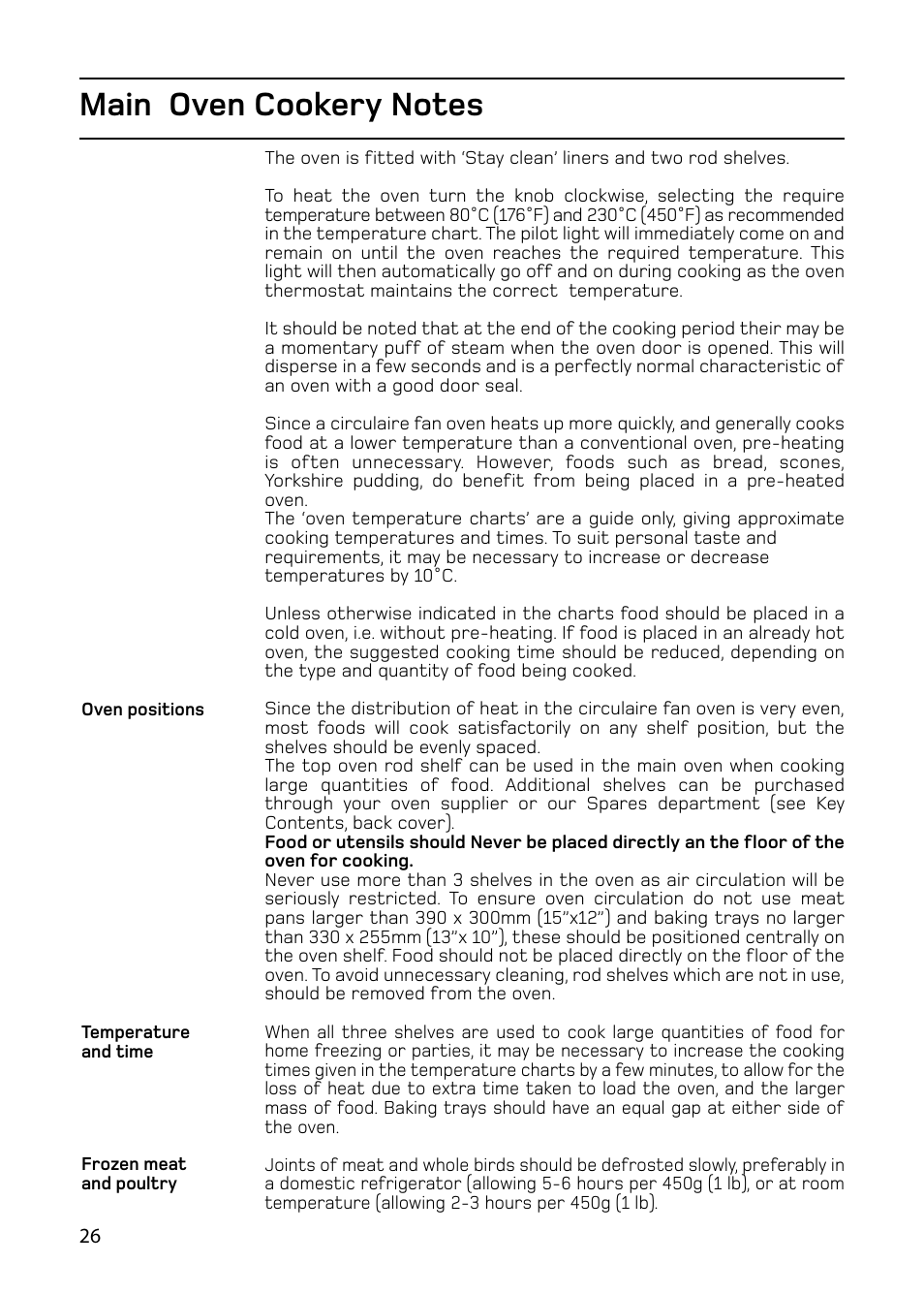 Hotpoint 61DC User Manual | Page 26 / 40