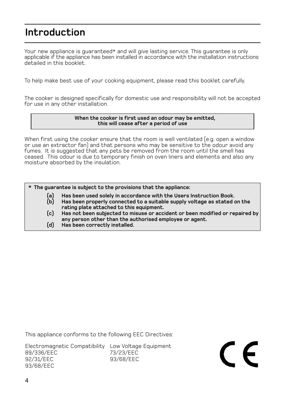 Introduction | Hotpoint 61DC User Manual | Page 4 / 40