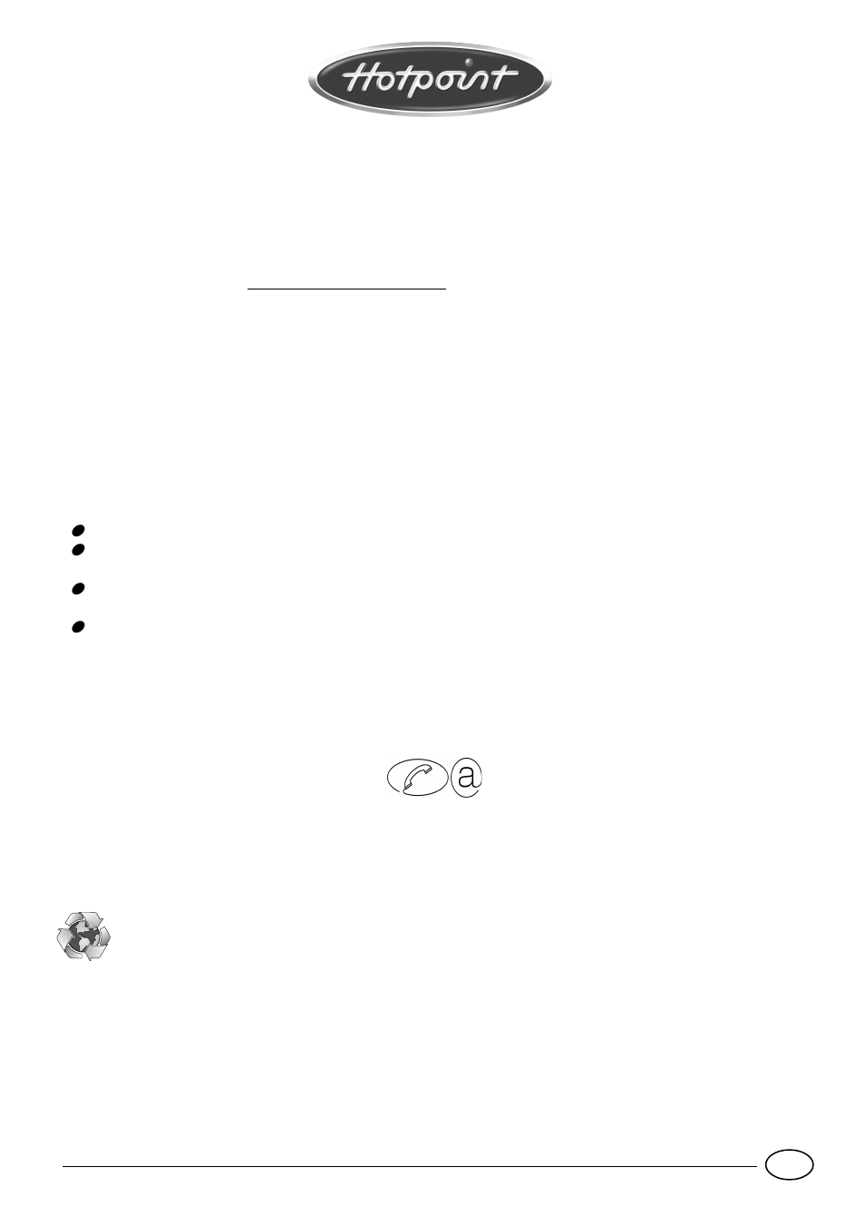 Guarantee, Recycling & disposal information | Hotpoint G760 User Manual | Page 15 / 16