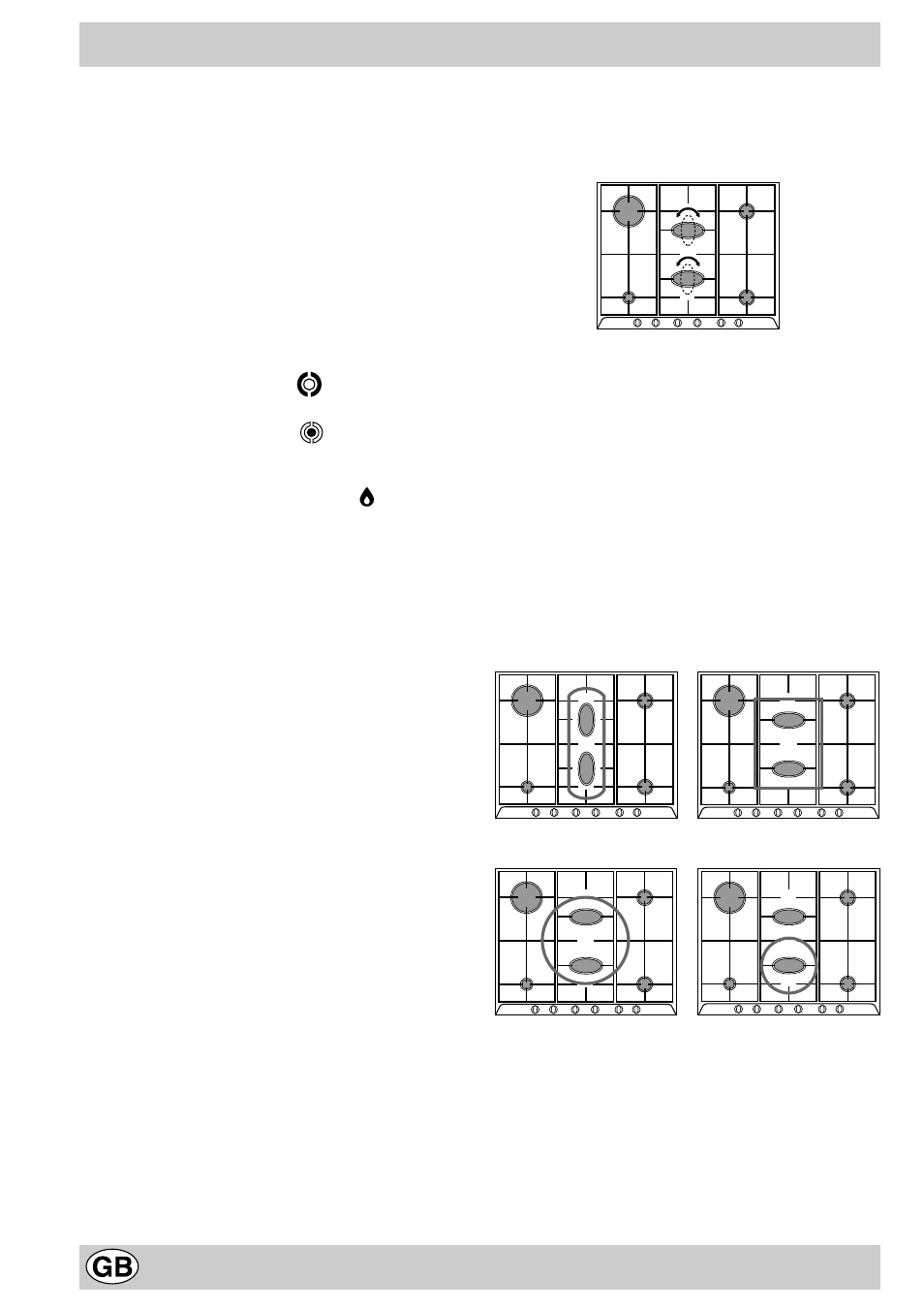 How to use your hob | Hotpoint G760 User Manual | Page 6 / 16