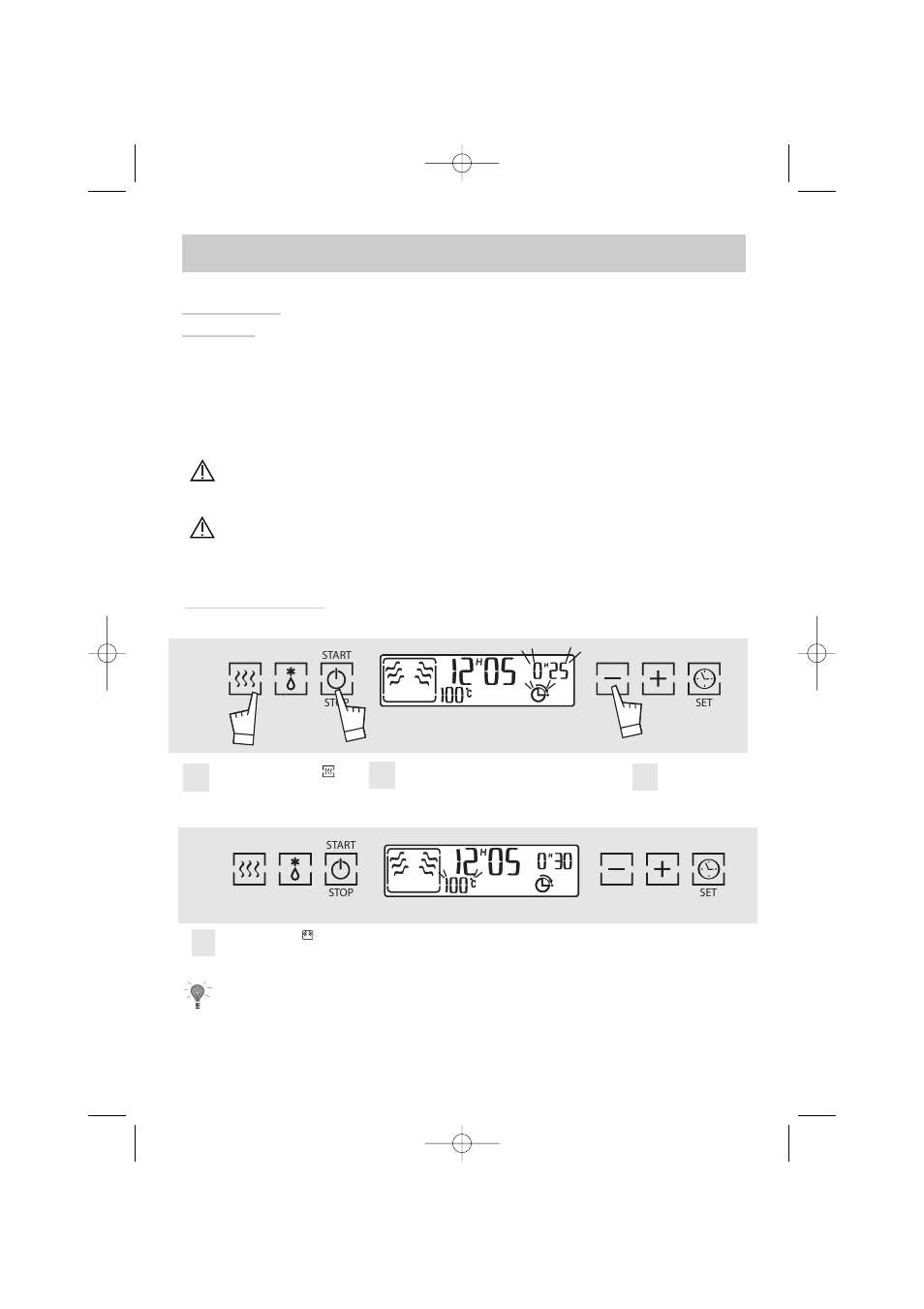 Cooking immediately | Hotpoint SEO100 User Manual | Page 11 / 19